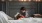 a boy reading a book