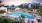 a swimming pool in a backyard